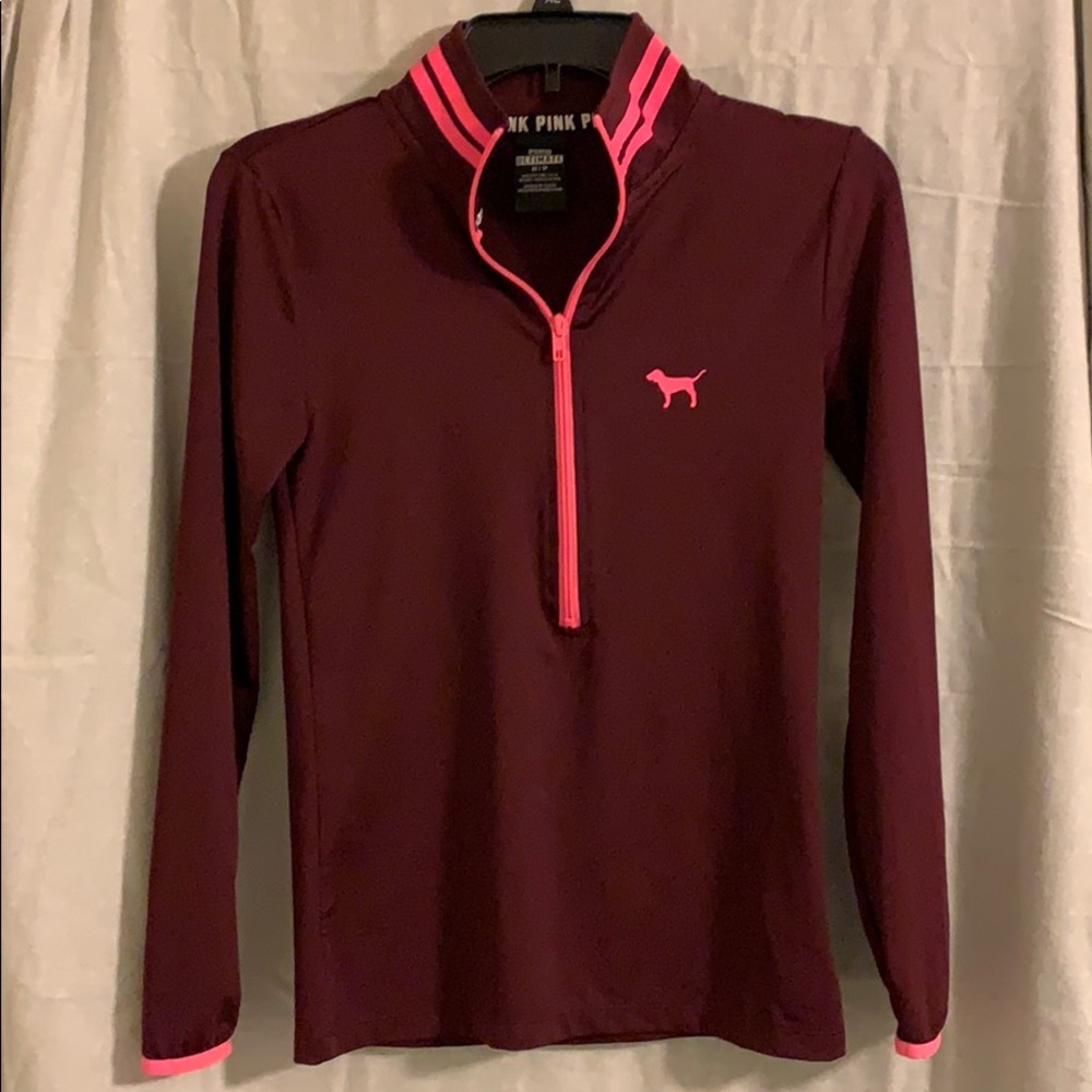 Pink three quarter zip pullover - Picture 2 of 6